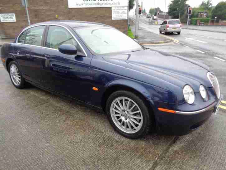 57 JAGUAR S TYPE 2.7D V6 AUTO XS IN METALLIC BLUE WITH CREAM LEATHER TRIM