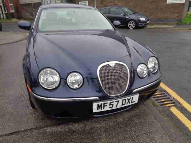 57 JAGUAR S-TYPE 2.7D V6 AUTO XS IN METALLIC BLUE WITH CREAM LEATHER TRIM
