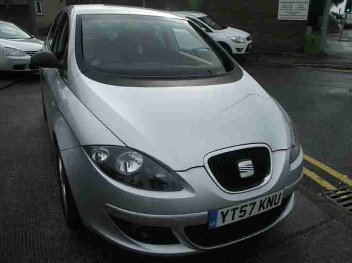 57 SEAT ALTEA 1.9TDI REFERENCE 5DR IN SILVER,88,000 MLS WITH SERVICE HISTORY