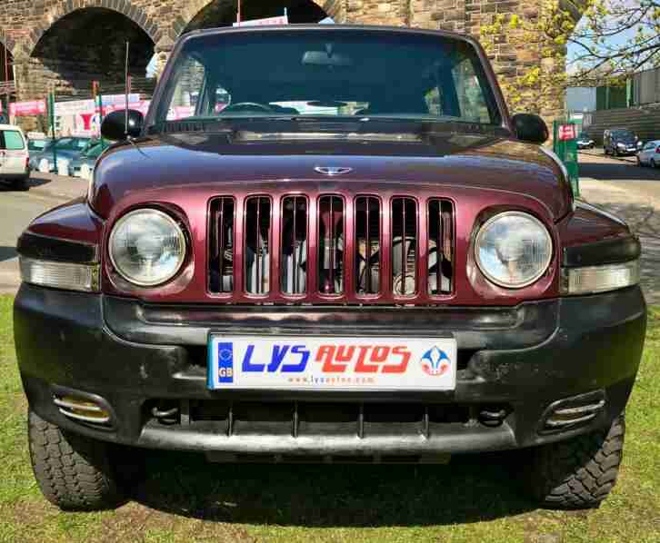58102 MILES 4X4 4WD DAEWOO KORANDO 2.3 PETROL 16V 140 BHP (MERCEDES BENZ ENGINE)