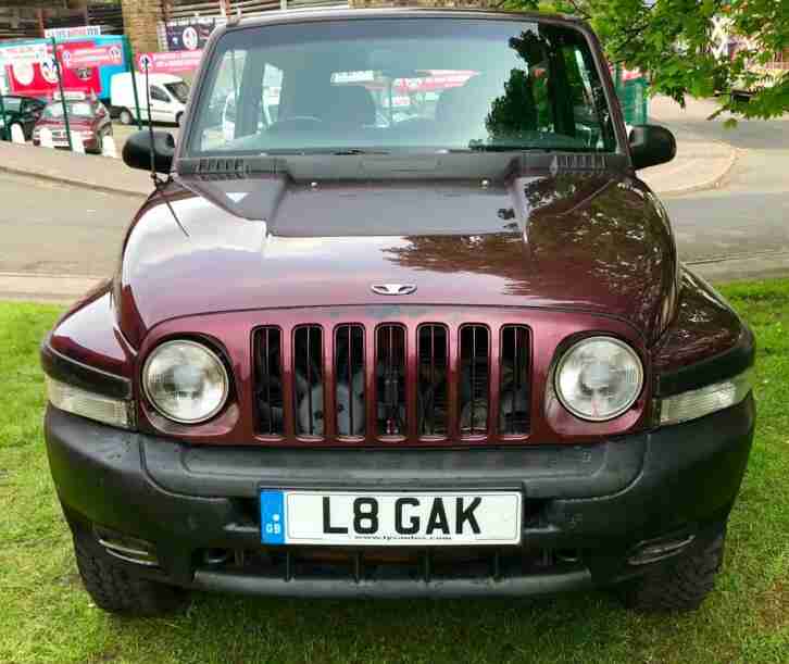 58102 MILES 4X4 4WD DAEWOO KORANDO 2.3 PETROL 16V 140 BHP (MERCEDES BENZ ENGINE)