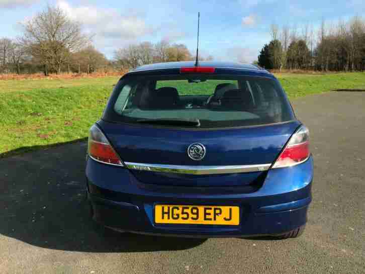 59 reg Vauxhall Astra 1.6 16v Life 5 Door Ultra Blue Metallic
