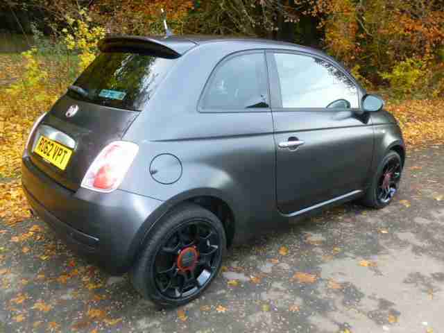 62 Reg Fiat 500 0.9 TwinAir StreetTurbo -1 Owner Fsh Black FSH CHATHAM KENT