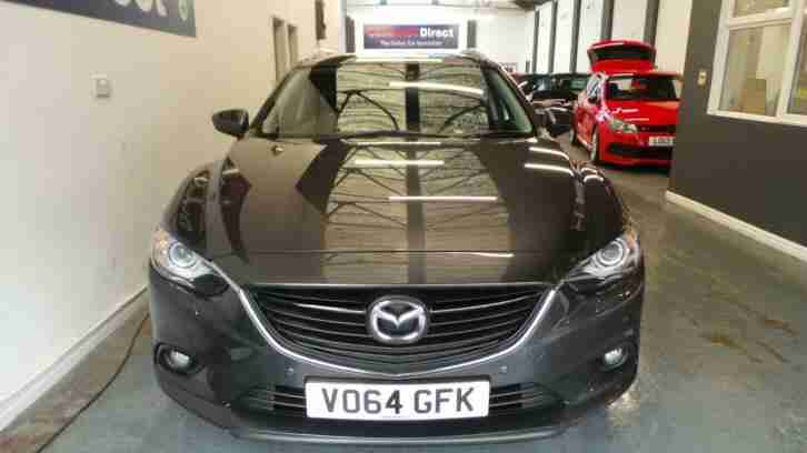 64 Plate Mazda6 2.0 (165ps) Sport Nav Tourer 6 Speed Estate in Meteor Grey 52k