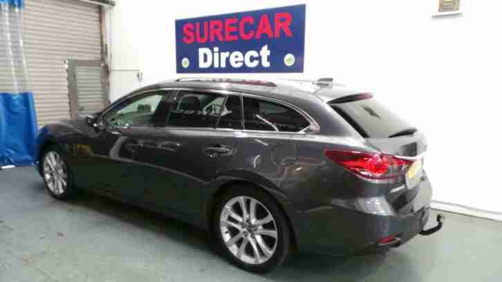 64 Plate Mazda6 2.0 (165ps) Sport Nav Tourer 6 Speed Estate in Meteor Grey 52k