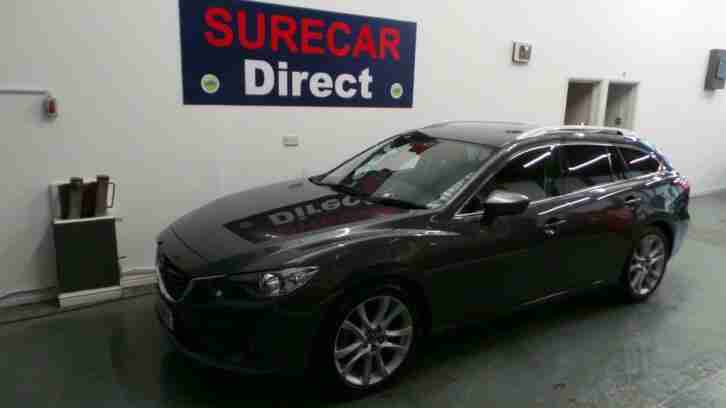 64 Plate Mazda6 2.0 (165ps) Sport Nav Tourer 6 Speed Estate in Meteor Grey 52k