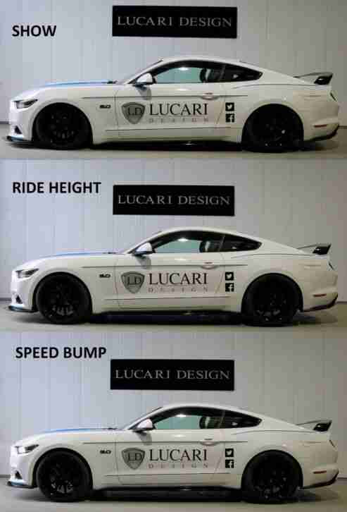 67 Plate White 5.0 V8 Ford MUSTANG by LUCARI DESIGN Air ride leather interior
