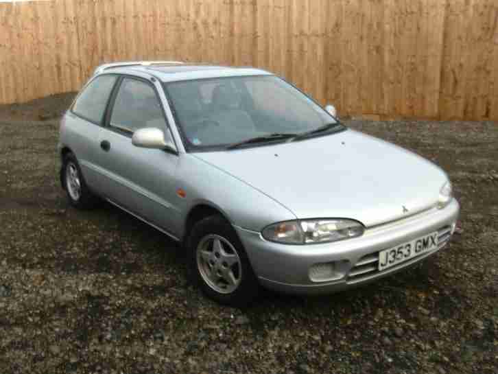 92 Mitsubishi Colt 1.6 GLXi petrol manual 3 door hatchback silver Long MOT cheap