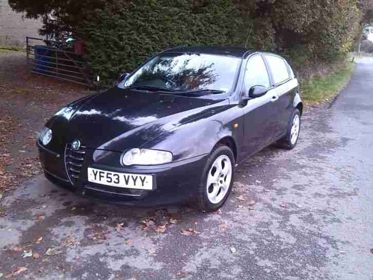 ALFA 147 1.9 16V JTD 150HP DIESAL 5 door black, spares or repairs 53 plate