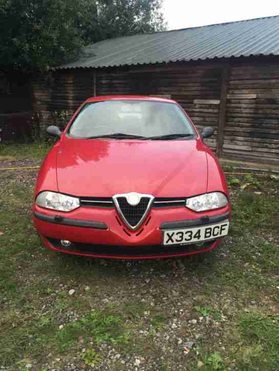 ALFA ROMEO 156 1.8 T SPARK 2000 X REG 71000 MILES 4 DOOR ROSSO RED GOOD RUNNER