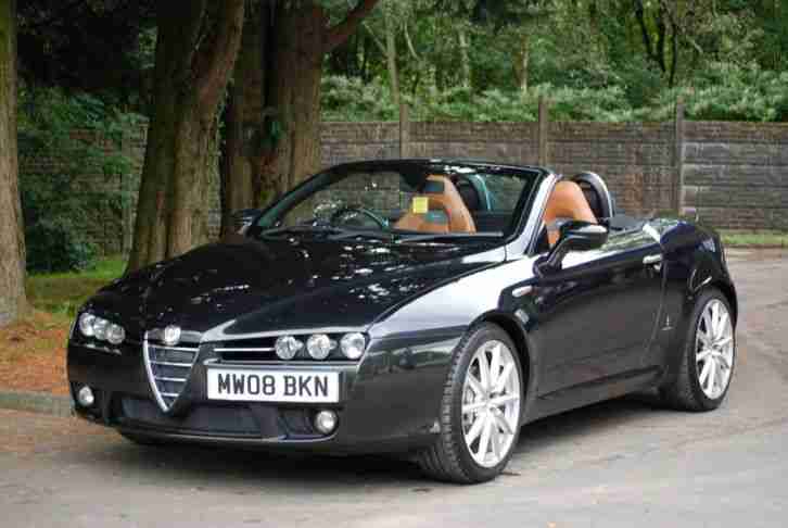 ALFA ROMEO SPIDER 2.2JTS LIMITED EDITION / 2008 / 08 / BLACK / TAN LEATHER