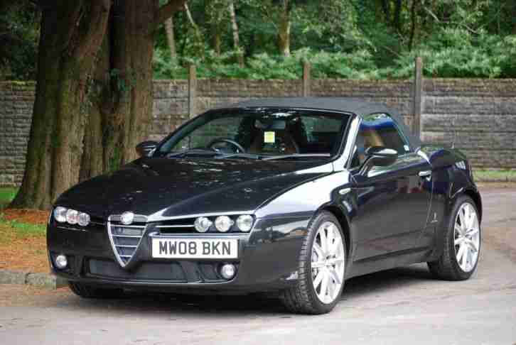 ALFA ROMEO SPIDER 2.2JTS LIMITED EDITION / 2008 / 08 / BLACK / TAN LEATHER