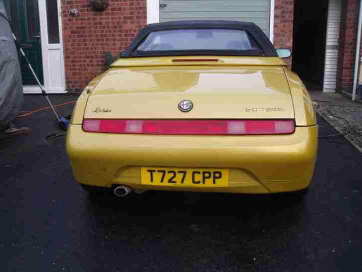 ALFA ROMEO SPIDER LUSSO T-SPARK 16V RARE ZOE YELLOW 1999