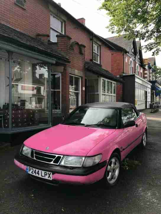 AMAZING PINK Saab 900 Convertible Cheap Must Go asap!