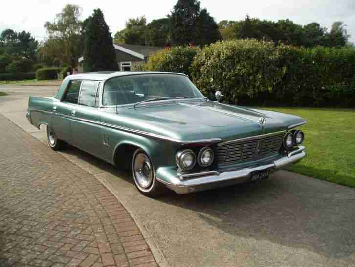 AMERICAN CLASSIC CAR 1962 CHRYSLER CUSTOM IMPERIAL 4 DOOR PILLARLESS V8 AUTO LHD