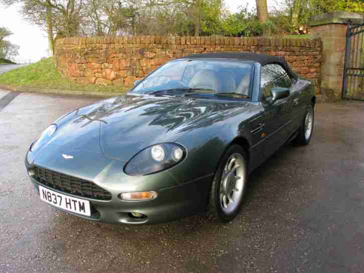 ASTON MARTIN DB7 VOLANTE. 3.2 LITRE CONVERTIBLE. METTALIC GREEN, TAN INTERIOR