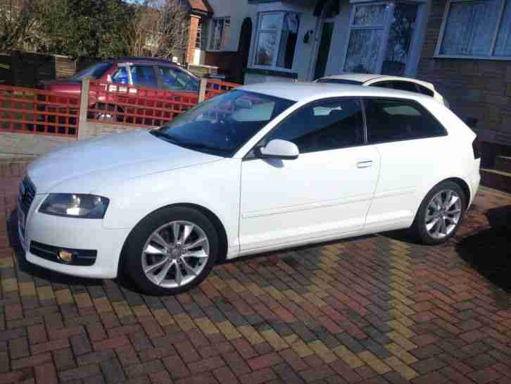 AUDI A3 2.0 TDI SPORT 140 BHP START/STOP IBIS WHITE 6 SPEED 61 REG 2011