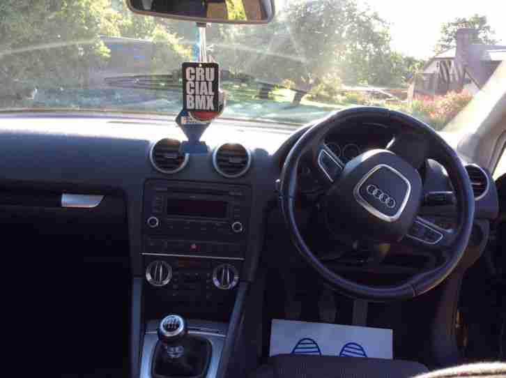 AUDI A3 2.0L DIESEL TDI SPORT 2010 64000 MILES MET BLACK 140ps