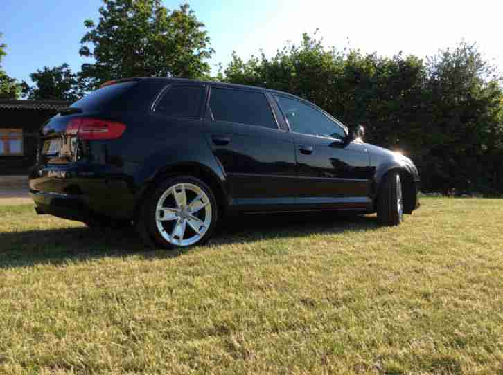 AUDI A3 2.0L DIESEL TDI SPORT 2010 64000 MILES MET BLACK 140ps