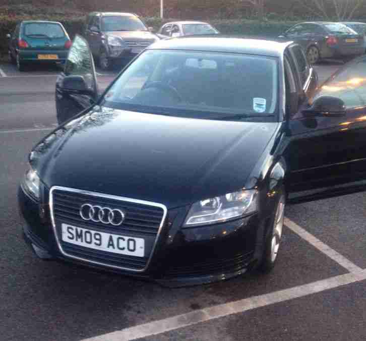AUDI A3 2009 Technik Sportback, 5 door, Black Metallic, Low Mileage