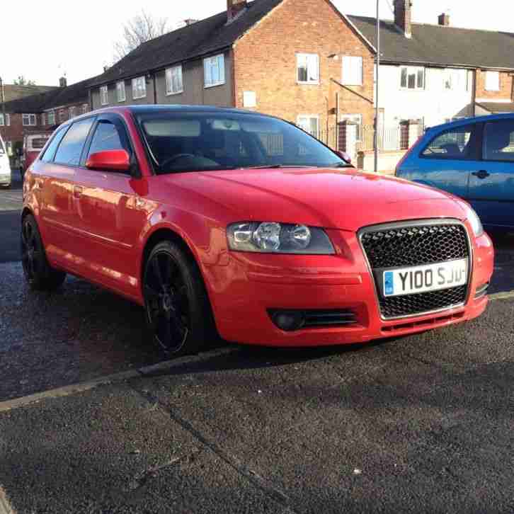 AUDI A3 SPORT FSI TINT'S BLACK ROOF / GRILL 18" OZ's spares or repair No Reserve