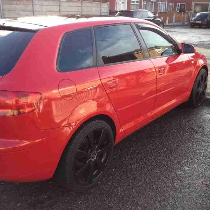 AUDI A3 SPORT FSI TINT'S BLACK ROOF / GRILL 18" OZ's spares or repair No Reserve