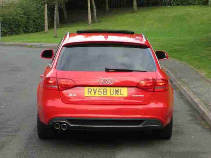 AUDI A4 AVANT S LINE AUTO SATNAV FSH PANROOF LEATHERS ALLOYS KEYLESS START