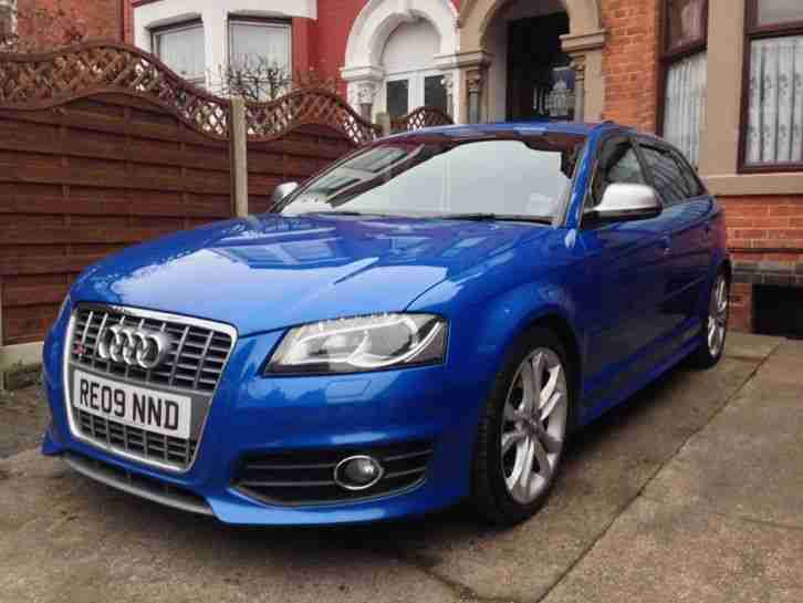 AUDI S3 2.0 turbo 2009 ALL EXTRAS sprint BLUE 5 door TOP SPEC! 265BHP HPI CLEAR