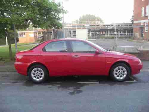 Alfa Romeo 156, 1.6, Twin Spark, Lusso, Red, 4 door, 2002. MOT to July 2015
