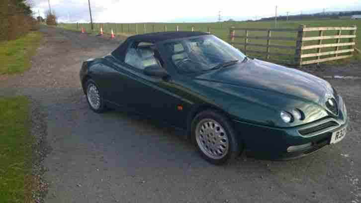 Alfa Romeo Spider 1997 in rare tropico green! Original with superb history.