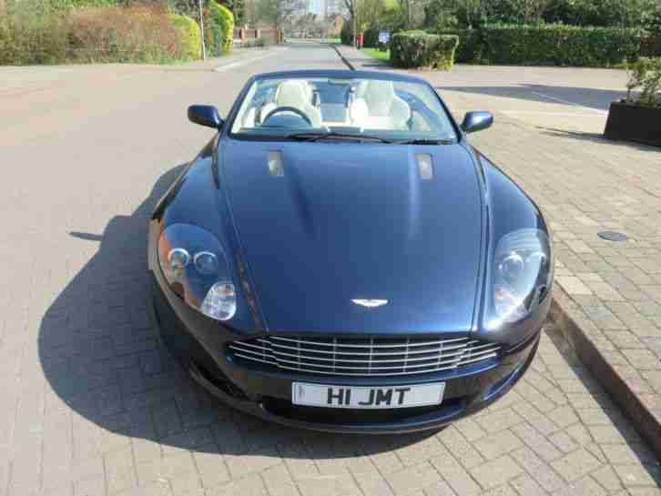 Aston Martin DB9 5.9 Volante. Upgraded sports pack. 2006. Metallic navy blue.