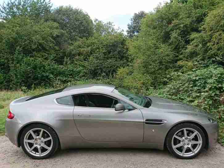 Aston Martin V8 Vantage 4.3 Manual 57k Tungsten Silver Black Leather Warranty