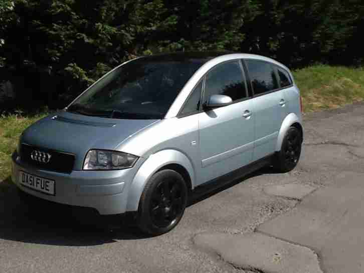 Audi A2 1.4 2002MY panoramic sunroof black alloys