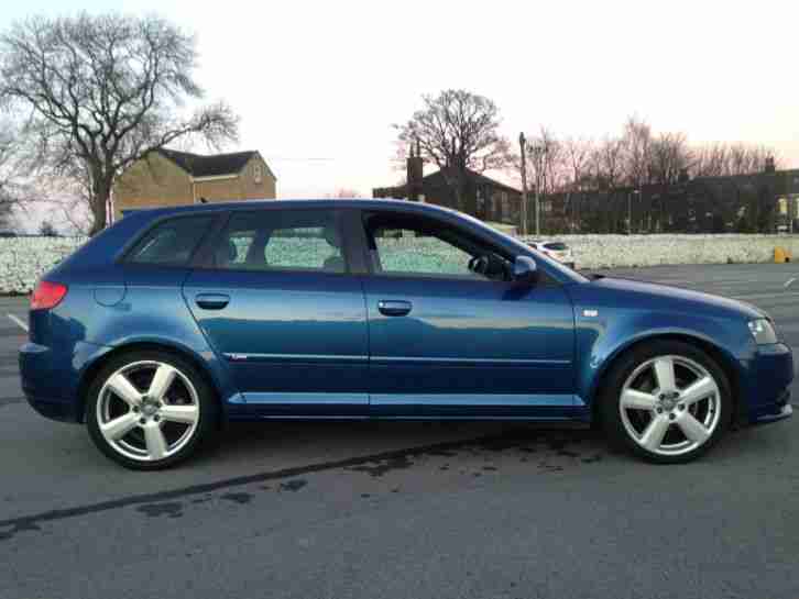Audi A3 2.0 Tdi S Line Sportback 5dr Blue 6 Speed Manual golf gt tdi fr + 320d