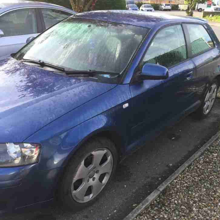 Audi A3 Tdi 1.9 Non Runner, 54 Plate Diesel, Blue 3 Door, Alloys, MOT, Taxed, SH