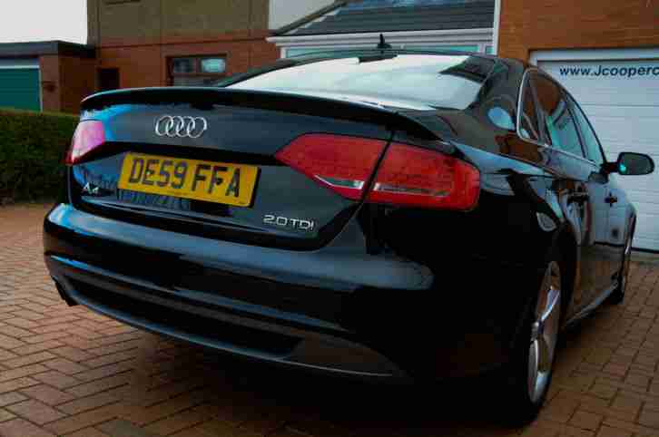 Audi A4 2.0 TDI 143 bhp 2010 S Line Leather Bang &Olufsen music low miles fsh