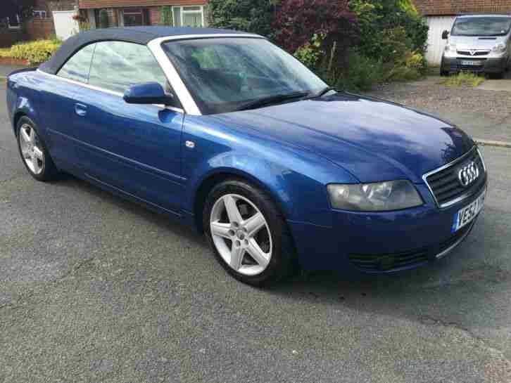 Audi A4 2.4 Sport Cabriolet in Stunning Blue Metallic with Full Leather