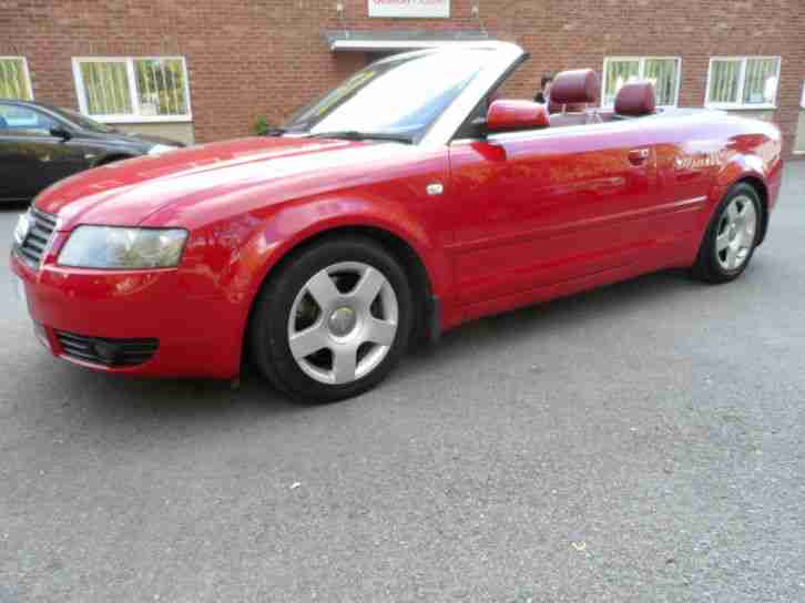 Audi A4 Cabriolet 1.8T CVT AUTOMATIC 05 PLATE (T6 OKE) SORRY SOLD