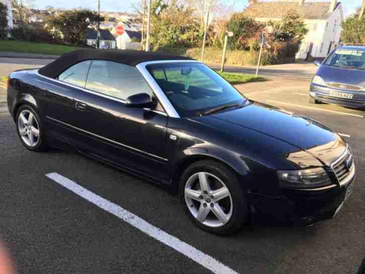 Audi A4 Sport 2.4 Cabriolet convertible black 2003