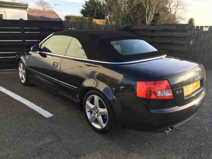 Audi A4 Sport 2.4 Cabriolet / convertible black 2003