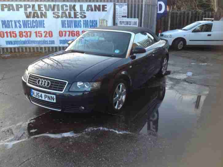 Audi A4 blue Cabriolet 2.5TDI CVT 2004MY Sport automatic