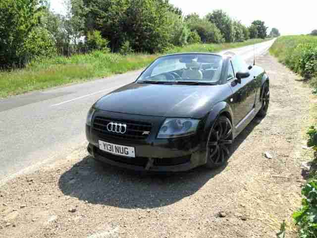 Audi TT 225BHP 1.8 2001 Votex Roadster cabriolet convertible black Tan leather