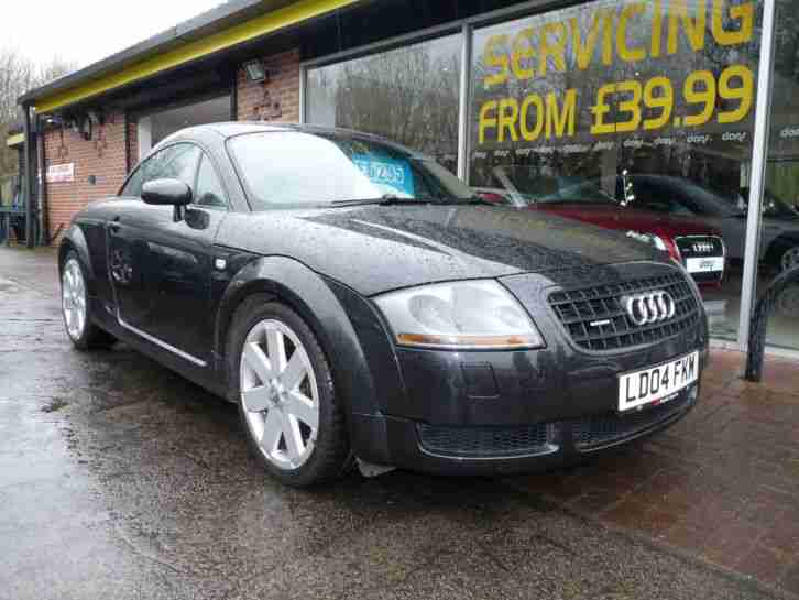 Audi TT Coupe 1.8 225bhp 2004 T quattro black with red heated leather seats 60k