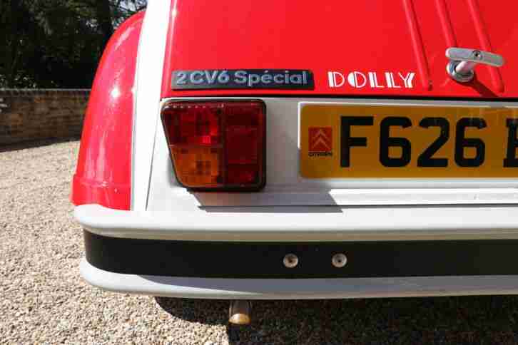 BEAUTIFUL 1988 CITROEN 2CV 2CV6 DOLLY RED/WHITE **ONLY 33,000 MILES**