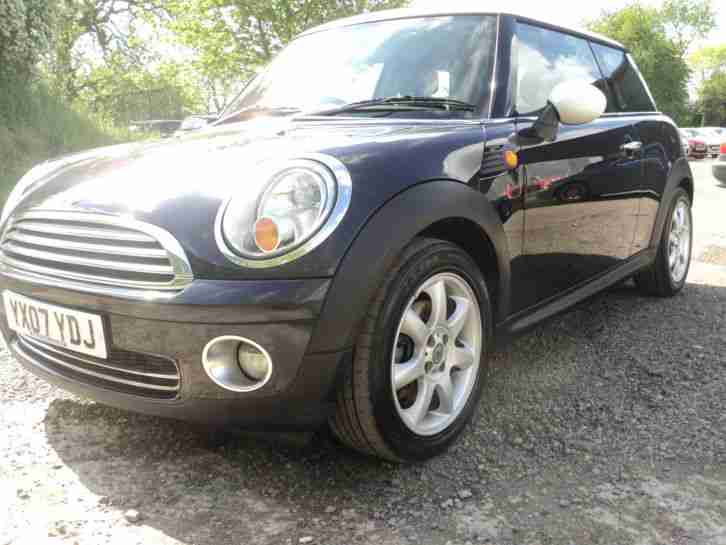 BEAUTIFUL 2007 BLACK MINI COOPER 1.6 MOT GREAT HISTORY LOVELY CONDITION