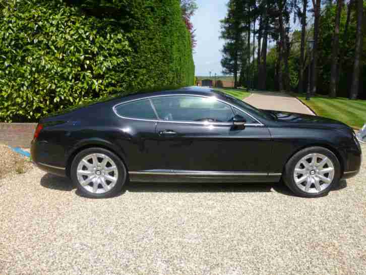 BENTLEY CONTINENTAL GT 6.0 COUPE AUTO, BLACK METALLIC BLACK LEATHER, EBONY INLAY