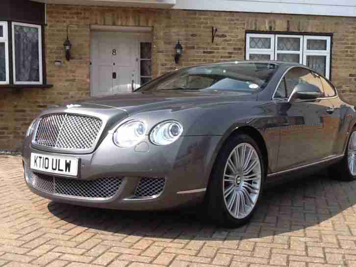 BENTLEY CONTINENTAL GT SPEED 6.0 AUTOMATIC 2010 10 IN GRANITE GREY IMMACULATE