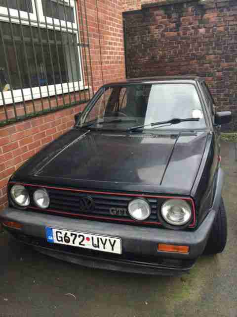 BLACK 1990 VW GOLF GTI 5 DOOR HATCHBACK 1781CC 116,00 MILES PETROL