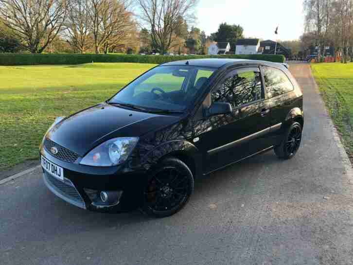 BLACK 2007 FORD FIESTA ZETEC S 1.6 3 DR FULL SERVICE HISTORY 1YR MOT