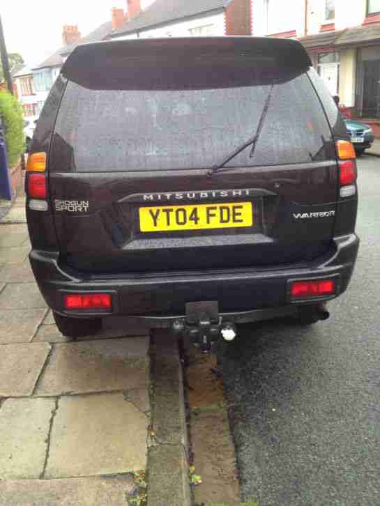 BLACK MITSIBISHI SHOGUN SPORT WARRIOR 2.5TD 12 MONTHS TAX!! 3 MONTHS MOT